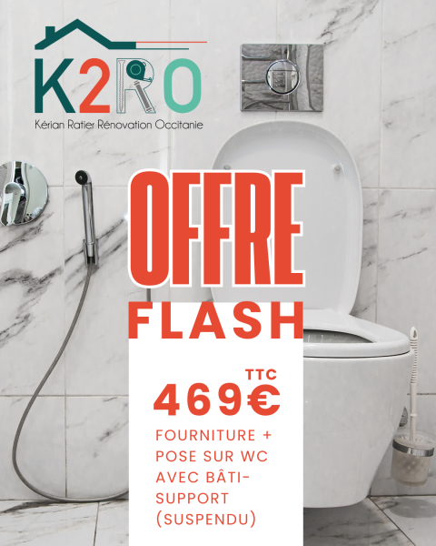 WC suspendu + douchette