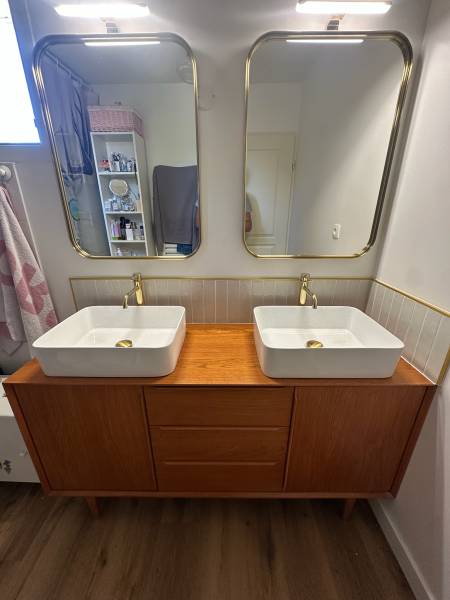 miroir, plan vasque, mitigeur